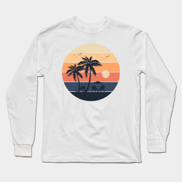 Surfing Paradise Island Long Sleeve T-Shirt by BaliChili